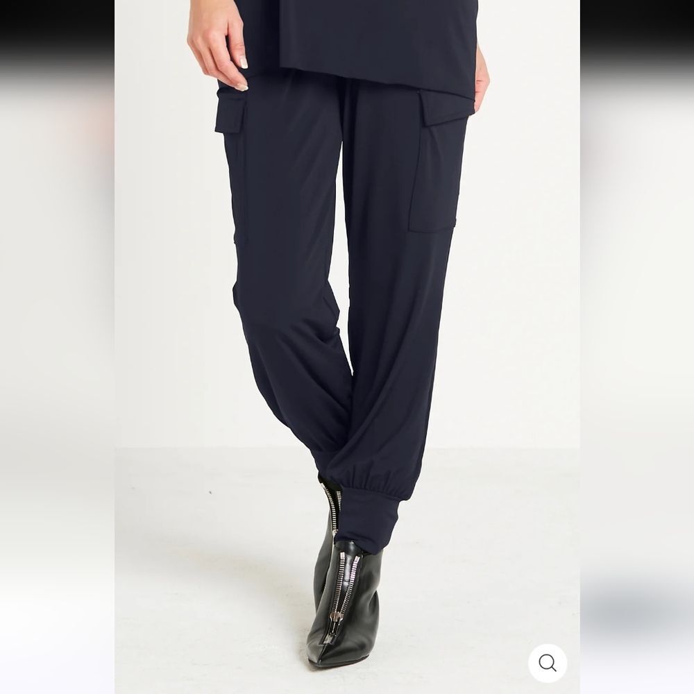 Planet By Lauren G Midnight Blue Matte Jersey Easy Cargo Pants 3 10-14 (Bx16)